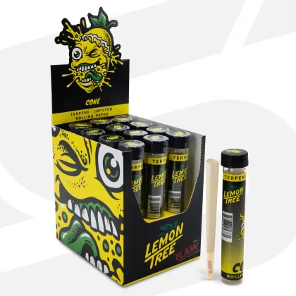 RAW Terpene-Infused King Size 6 Conos - Lemon Tree